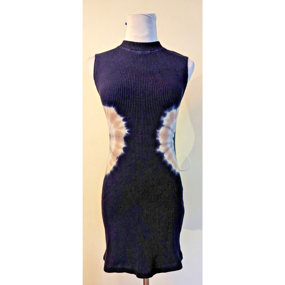 Monrow Black and White Midi Dress